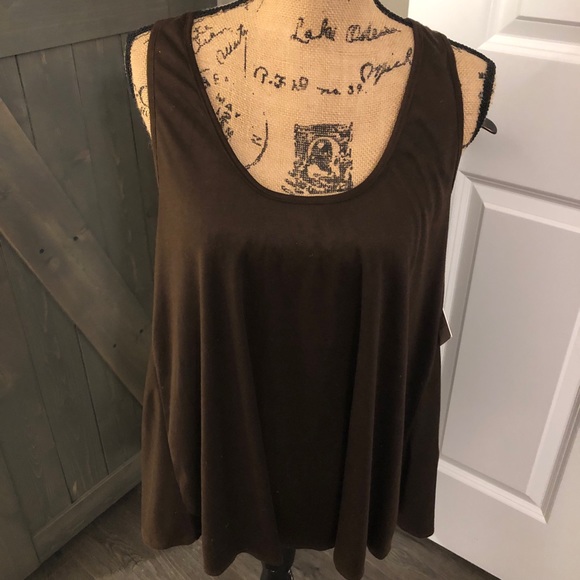 Missy Robertson Brown Tank Sleeveless Pullover Top size L - Picture 1 of 5